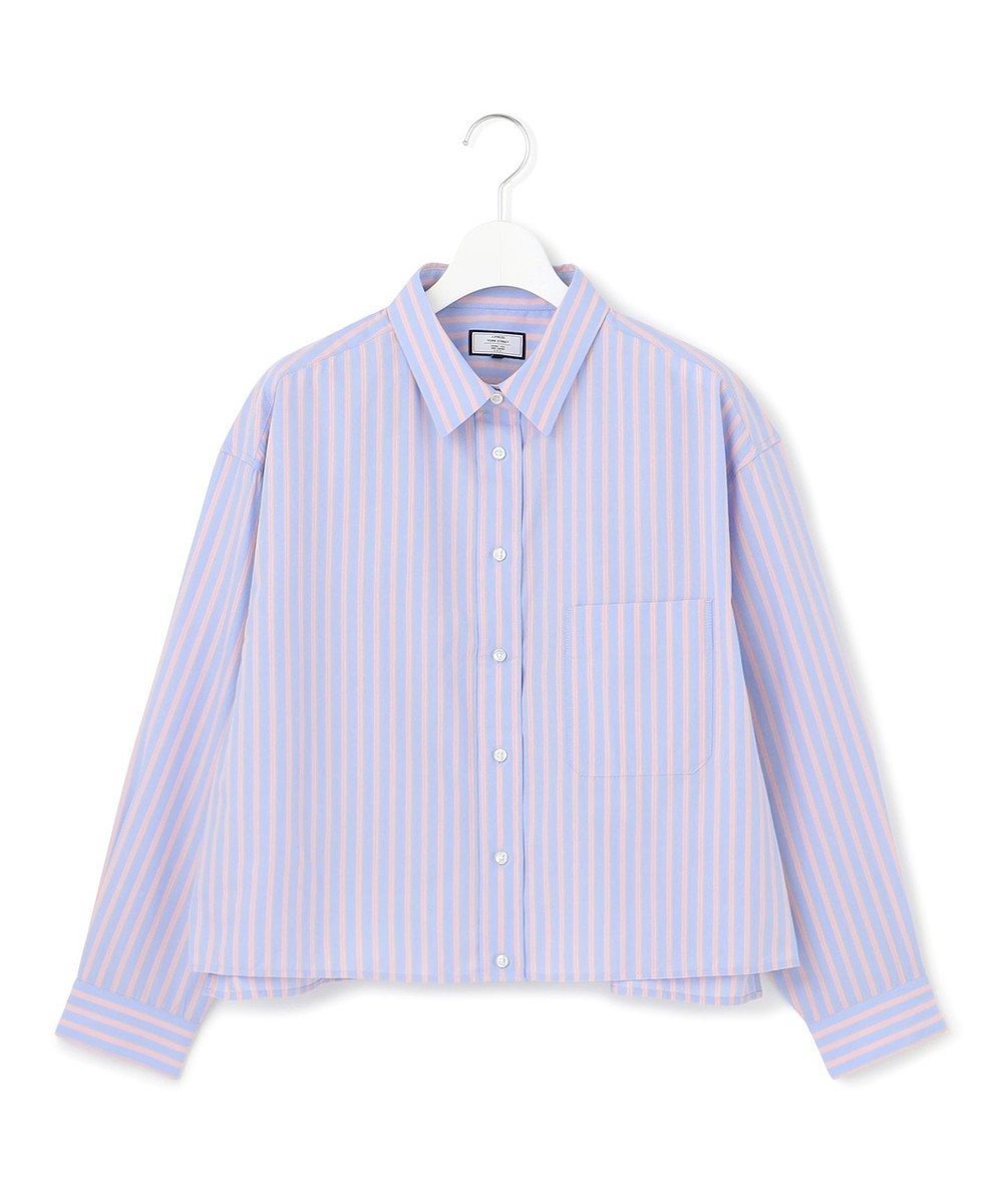 【ジェイプレスヨークストリート/J.PRESS YORK STREET】の【WOMEN】コットンタイプライター ショートシャツ インテリア・キッズ・メンズ・レディースファッション・服の通販 founy(ファニー) 　ファッション　Fashion　レディースファッション　WOMEN　トップス・カットソー　Tops/Tshirt　シャツ/ブラウス　Shirts/Blouses　おすすめ　Recommend　コンパクト　Compact　サロペット　Overalls　シューズ　Shoes　ショート　Short　スラックス　Slacks　タイプライター　Typewriter　トレンド　Trend　ドレープ　Drape　バランス　Balance　リラックス　Relax　夏　Summer　春　Spring　S/S・春夏　Ss・Spring/Summer　サックスブルー系2|ID: prp329100004423581 ipo3291000000031931855