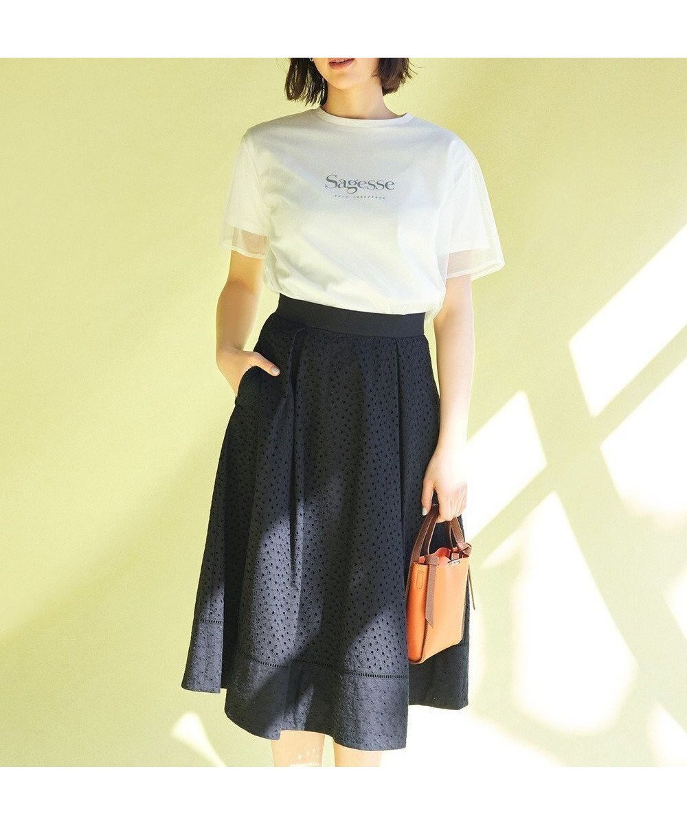 【組曲/KUMIKYOKU】のエンブロイダリーレース スカート インテリア・キッズ・メンズ・レディースファッション・服の通販 founy(ファニー) 　ファッション　Fashion　レディースファッション　WOMEN　スカート　Skirt　アイレット　Eyelet　春　Spring　サロペット　Overalls　スリット　Slit　ノースリーブ　No Sleeve　フィット　Fit　フラワー　Flower　フリル　Frills　ポケット　Pocket　モチーフ　Motif　レース　Race　S/S・春夏　Ss・Spring/Summer　夏　Summer　エレガント 上品　Elegant　ブラック系|ID: prp329100004423597 ipo3291000000031612916