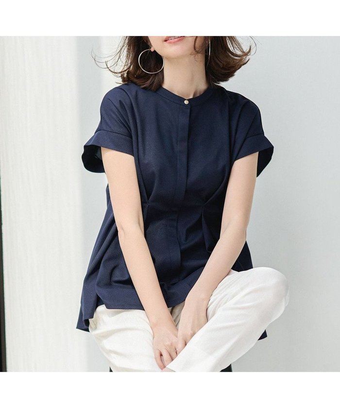 【エニィ スィス/any SiS】の【洗える】カナパジャージー ブラウス インテリア・キッズ・メンズ・レディースファッション・服の通販 founy(ファニー) https://founy.com/ ファッション Fashion レディースファッション Fashion for Women トップス・カットソー Cut & Sew Tops シャツ・ブラウス・オフィスカジュアル Elegant Blouses & Button-Ups ウォッシャブル Machine Washable 春 Spring 洗える Machine Washable ジャケット Jacket, Outerwear S/S・春夏 SS, Spring/Summer, Warm Season おすすめ Recommended / Our Picks 夏 Summer 新作・新入荷 New Arrivals / New In ビジネス 仕事 通勤 Business / Work / Commuting |ID: prp329100004423602 ipo3291000000034191359