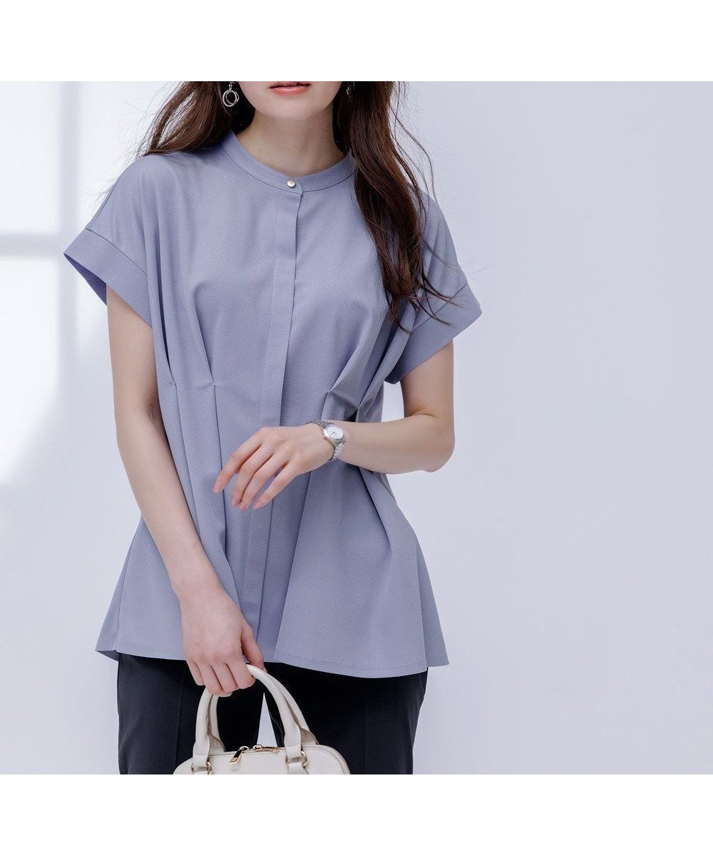 【エニィ スィス/any SiS】の【洗える】カナパジャージー ブラウス インテリア・キッズ・メンズ・レディースファッション・服の通販 founy(ファニー) ファッション Fashion レディースファッション Fashion for Women トップス・カットソー Cut & Sew Tops シャツ・ブラウス・オフィスカジュアル Elegant Blouses & Button-Ups ウォッシャブル Machine Washable 春 Spring 洗える Machine Washable ジャケット Jacket, Outerwear S/S・春夏 SS, Spring/Summer, Warm Season おすすめ Recommended / Our Picks 夏 Summer 新作・新入荷 New Arrivals / New In ビジネス 仕事 通勤 Business / Work / Commuting ライトブルー|ID: prp329100004423602 ipo3291000000035547241