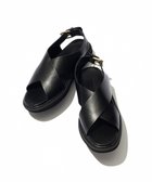 【23区/NIJYUSANKU】の【Oggi8月号掲載】クロス サンダル ブラック系|ID: prp329100004423644 ipo3291000000032152097