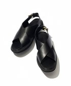 【23区/NIJYUSANKU】の【Oggi8月号掲載】クロス サンダル ブラック系|ID: prp329100004423644 ipo3291000000033396005