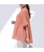 【エニィ スィス/any SiS】の【洗える】ワッフルライクフクレジャカード チュニック オレンジ|ID: prp329100004423652 ipo3291000000034296052