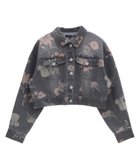 【グリーンパークス/Green Parks】の・SUGAR SPOON フラワーptGジャン 人気、トレンドファッション・服の通販 founy(ファニー) ファッション Fashion レディースファッション WOMEN アウター Coat Outerwear ジャケット Jackets デニムジャケット Denim Jackets おすすめ Recommend コンパクト Compact ジャケット Jacket セットアップ Set Up デニム Denim フラワー Flower プリント Print ボトム Bottom ポケット Pocket ヴィンテージ Vintage 夏 Summer 春 Spring S/S・春夏 Ss・Spring/Summer thumbnail Black|ID: prp329100004423654 ipo3291000000031719417