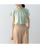 【組曲/KUMIKYOKU】のカールマイヤーハイネック ブラウス 人気、トレンドファッション・服の通販 founy(ファニー) ファッション Fashion レディースファッション Fashion for Women トップス・カットソー Cut & Sew Tops シャツ・ブラウス・オフィスカジュアル Elegant Blouses & Button-Ups 春 Spring キュプラ Cupro, Eco Fabric ギャザー Gathered, Ruffled ジャケット Jacket, Outerwear スタンド Stand Collar, Upright Stand スリット Slit, Slit Detail スリーブ Sleeve, Long Sleeve / Short Sleeve ドレープ Drape, Draping Fabric フリル Frill, Ruffle フレンチ French, French Style リラックス Relax, Relaxed Fit S/S・春夏 SS, Spring/Summer, Warm Season おすすめ Recommended / Our Picks 夏 Summer エレガント 上品 Elegant thumbnail グラスグリーン系|ID: prp329100004423658 ipo3291000000036063041