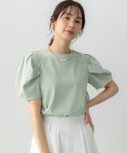 【組曲/KUMIKYOKU】のGIZAコットンタックスリーブ Tシャツ 人気、トレンドファッション・服の通販 founy(ファニー) ファッション Fashion レディースファッション Fashion for Women トップス・カットソー Cut & Sew Tops シャツ・ブラウス・オフィスカジュアル Elegant Blouses & Button-Ups ロングTシャツ・Tシャツ Longline T-Shirts & Tees カットソー・ベーシックTシャツ Cut-and-Sewn Tops / Stretch Tees & Basics 春 Spring カットソー Cut and Sewn Top 吸水 Absorbent, Quick-Dry ショルダー Shoulder, Shoulder Strap ロング Long, Long-Length S/S・春夏 SS, Spring/Summer, Warm Season 夏 Summer エレガント 上品 Elegant thumbnail ミント系|ID: prp329100004423667 ipo3291000000033711905
