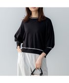 【組曲/KUMIKYOKU】の【接触冷感・UVケア・抗菌防臭】ドルマンスリーブ7分袖 ニットT ブラック系|ID: prp329100004423676 ipo3291000000030890580