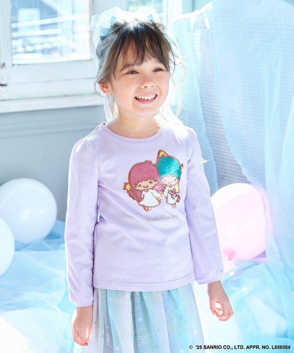 【エニィ/ANY / KIDS】の【any FAM× リトルツインスターズ 】キキ ララ ミラクルスパンコール長袖Tシャツ 人気、トレンドファッション・服の通販 founy(ファニー) ファッション Fashion キッズファッション Fashion for Kids トップス・カットソー Cut & Sew Tops 春 Spring カットソー Cut and Sewn Top シフォン Chiffon, Lightweight Fabric スパンコール Sequins, Sequin Embellishment 長袖 Long Sleeve, Full Sleeve パーカー Hoodie, Parka モチーフ Motif, Design Theme レース Lace, Lace Fabric S/S・春夏 SS, Spring/Summer, Warm Season 夏 Summer other-1|ID: prp329100004424093 ipo3291000000034473652