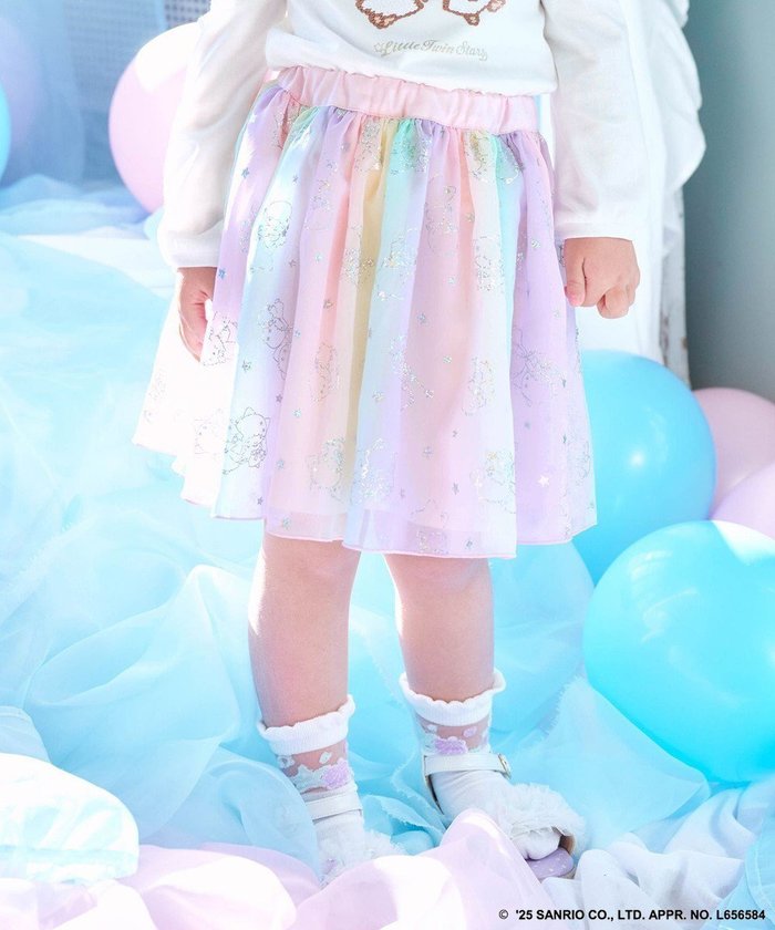 【エニィ/ANY / KIDS】の【any FAM× リトルツインスターズ 】キキ&ララ シフォンスカート インテリア・キッズ・メンズ・レディースファッション・服の通販 founy(ファニー) https://founy.com/ ファッション Fashion キッズファッション Fashion for Kids シフォン Chiffon, Lightweight Fabric スパンコール Sequins, Sequin Embellishment パーカー Hoodie, Parka プリント Print, Printed Pattern レース Lace, Lace Fabric 夏 Summer 春 Spring S/S・春夏 SS, Spring/Summer, Warm Season 長袖 Long Sleeve, Full Sleeve |ID: prp329100004424095 ipo3291000000034187965