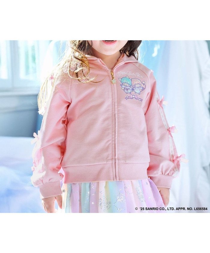 【エニファム/any FAM / KIDS】の【any FAM× リトルツインスターズ 】キキ&ララ 刺繍パーカー インテリア・キッズ・メンズ・レディースファッション・服の通販 founy(ファニー) https://founy.com/ ファッション Fashion キッズファッション KIDS トップス・カットソー Tops/Tees/Kids シフォン Chiffon スパンコール Sequins チャーム Charm パーカー Hoodie リボン Ribbon レース Race 夏 Summer 春 Spring S/S・春夏 Ss・Spring/Summer 長袖 Long Sleeve |ID: prp329100004424096 ipo3291000000031961559