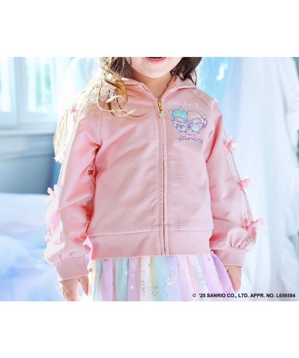 【エニファム/any FAM / KIDS】の【any FAM× リトルツインスターズ 】キキ&ララ 刺繍パーカー 人気、トレンドファッション・服の通販 founy(ファニー) 　ファッション　Fashion　キッズファッション　KIDS Children’s Clothing　トップス・カットソー　Tops/Tees/Kids　シフォン　Chiffon　スパンコール　Sequins　チャーム　Charm　パーカー　Hoodie　リボン　Ribbon　レース　Race　夏　Summer　春　Spring　S/S・春夏　Ss・Spring/Summer　長袖　Long Sleeve　 other-1|ID: prp329100004424096 ipo3291000000032633321