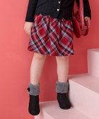 【エニファム/any FAM / KIDS】のチェック柄 スカパン レッド系|ID: prp329100004424098 ipo3291000000031685771