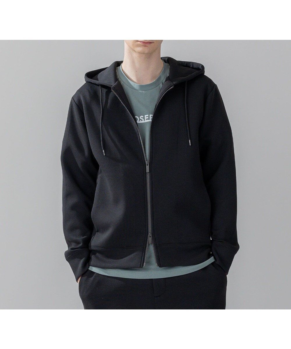 【ジョゼフ オム/JOSEPH HOMME / MEN】の【WEB・一部店舗限定 】 ダブルジャージー / ZIP UPパーカー インテリア・キッズ・メンズ・レディースファッション・服の通販 founy(ファニー) 　ファッション　Fashion　メンズファッション　MEN　トップス・カットソー　Tops/Tshirt/Men　パーカ　Sweats　ジャージー　Jersey　ストレッチ　Stretch　スペシャル　Special　スポーティ　Sporty　ダブル　Double　パーカー　Hoodie　フロント　Front　ベーシック　Basic　ポケット　Pocket　夏　Summer　春　Spring　S/S・春夏　Ss・Spring/Summer　ブラック系|ID: prp329100004424123 ipo3291000000031975066