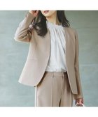 【エニィ スィス/any SiS】の【セットアップ対応】褒めらレディカラーレス ジャケット ベージュ|ID: prp329100004424326 ipo3291000000033464437