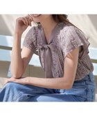 【ティアクラッセ/Tiaclasse】の【洗える】幅広く活躍が期待できるボウタイレースブラウス グレージュ|ID: prp329100004424383 ipo3291000000031185039