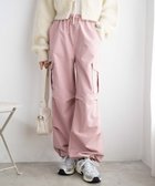 【ウィゴー/WEGO】の【ウエストゴム】イージーパラシュートカーゴパンツ ライトピンク|ID: prp329100004424487 ipo3291000000031761486