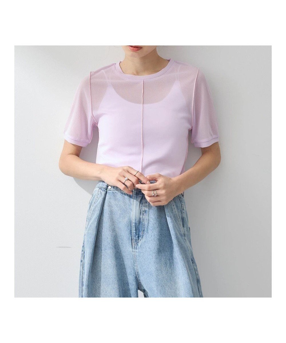 【アースミュージックアンドエコロジー/earth music&ecology】のシアーチュールプルオーバー 人気、トレンドファッション・服の通販 founy(ファニー) 　ファッション　Fashion　レディースファッション　WOMEN　トップス・カットソー　Tops/Tshirt　シャツ/ブラウス　Shirts/Blouses　ロング / Tシャツ　T-Shirts　プルオーバー　Pullover　カットソー　Cut and Sewn　おすすめ　Recommend　カットソー　Cut And Sew　シアー　Sheer　チュール　Tulle　フロント　Front　ポケット　Pocket　エレガント 上品　Elegant　A/W・秋冬　Aw・Autumn/Winter・Fw・Fall-Winter　 other-1|ID: prp329100004424572 ipo3291000000031942624