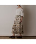 【グレース コンチネンタル/GRACE CONTINENTAL】のサラサ刺繍チュールスカート ホワイト|ID: prp329100004424601 ipo3291000000031916051
