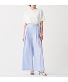 【アンクレイヴ/uncrave】の【洗濯機洗い可】カラータイプライター ワイドパンツ サックス|ID: prp329100004424700 ipo3291000000031584601