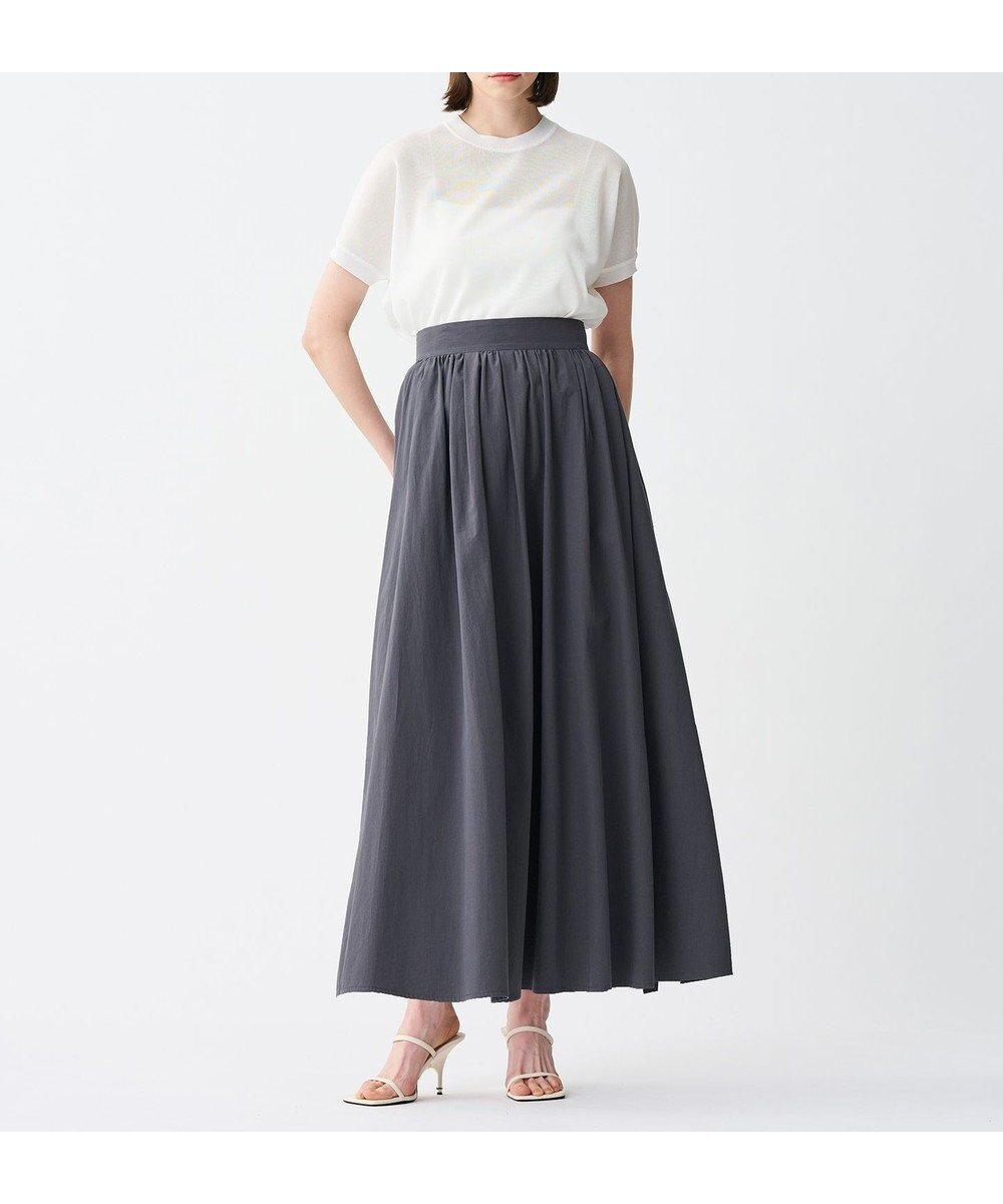 【アンクレイヴ/uncrave】のカラータイプライター フレアスカート インテリア・キッズ・メンズ・レディースファッション・服の通販 founy(ファニー) 　ファッション　Fashion　レディースファッション　Fashion for Women　スカート　Skirts　Aライン・フレアスカート　A-Line & Flared Skirts　インド　Indian Textile　エアリー　Airy Texture　オーガニック　Organic Cotton　春　Spring　ギャザー　Gathered, Ruffled　ショート　Short, Short Length　タイプライター　Typewriter Fabric, Crisp Cotton　フィット　Fit, Slim Fit　フレア　Flare, Flared　リラックス　Relax, Relaxed Fit　ワイド　Wide, Wide Fit　S/S・春夏　SS, Spring/Summer, Warm Season　夏　Summer　スレート|ID: prp329100004424702 ipo3291000000035572164