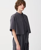 【アンクレイヴ/uncrave】の【洗濯機洗い可】カラータイプライター ショートシャツ スレート|ID: prp329100004425762 ipo3291000000032551290