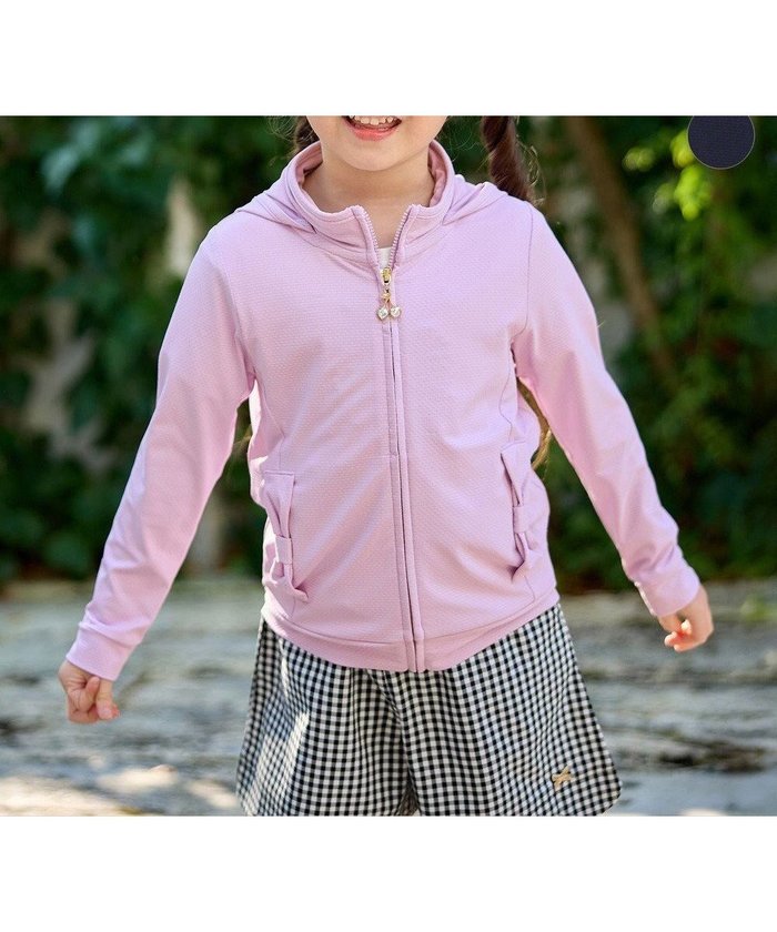 【エニィ/ANY / KIDS】のUVカット リボンパーカー インテリア・キッズ・メンズ・レディースファッション・服の通販 founy(ファニー) https://founy.com/ ファッション Fashion キッズファッション Fashion for Kids アウター Coat Outerwear /Kids 春 Spring 洗える Machine Washable ジャケット Jacket, Outerwear チャーム Charm, Pendant パーカー Hoodie, Parka ポケット Pocket, Pocket Detail リボン Ribbon, Bow S/S・春夏 SS, Spring/Summer, Warm Season おすすめ Recommended / Our Picks 夏 Summer |ID: prp329100004425764 ipo3291000000033652425
