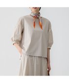 【23区/NIJYUSANKU】の【汗じみ防止/洗える】ギャザーディテール カットソー ベージュ系|ID: prp329100004425854 ipo3291000000032758065