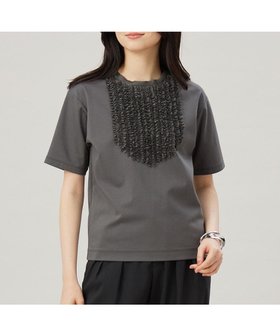 【自由区/JIYU-KU】の【接触冷感・UVカット・洗える】ベビーフリル Tシャツ 人気、トレンドファッション・服の通販 founy(ファニー) ファッション Fashion レディースファッション Ladies' Fashion Online トップス・カットソー Tops/Tshirt シャツ/ブラウス Shirts/Blouses ロング / Tシャツ T-Shirts カットソー Cut and Sewn カットソー Cut And Sew ギャザー Gather ジャージ Jersey ストレッチ Stretch ドレープ Drape フェミニン Feminine フリル Frills フロント Front ベビー Baby エレガント 上品 Elegant 夏 Summer 春 Spring S/S・春夏 Ss・Spring/Summer 洗える Washable |ID:prp329100004425958