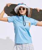 【ピーダブリュサーキュラス/PW CIRCULUS】の【UVカット / 吸水速乾 / 伸縮性抜群】【WOMEN】ポケットモック T スカイブルー系|ID: prp329100004426076 ipo3291000000032559264