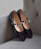 【ブリジット バーキン/Bridget Birkin】の【Bridget Birkin】パールストラップメリージェーンパンプス ブラックエナメル|ID: prp329100004426085 ipo3291000000033483188