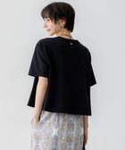 【23区/NIJYUSANKU】の【GLOW6月号掲載/洗える】スビンギザコットン クロップド Tシャツ ブラック系|ID: prp329100004426659 ipo3291000000034398208