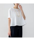 【23区/NIJYUSANKU】の【GLOW6月号掲載/洗える】スビンギザコットン クロップド Tシャツ ホワイト系|ID: prp329100004426659 ipo3291000000034398209