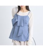 【アースミュージックアンドエコロジー/earth music&ecology】のフロントリボンビスチェ 人気、トレンドファッション・服の通販 founy(ファニー) ファッション Fashion レディースファッション WOMEN アウター Coat Outerwear トップス・カットソー Tops/Tshirt ベスト/ジレ Gilets/Vests ビスチェ Bustier NEW・新作・新着・新入荷 New Arrivals インナー Inner フレア Flare フロント Front ベスト Vest ペプラム Peplum ポケット Pocket ラップ Wrap リボン Ribbon 夏 Summer 春 Spring S/S・春夏 Ss・Spring/Summer thumbnail Grayish Blue|ID: prp329100004426664 ipo3291000000030910096