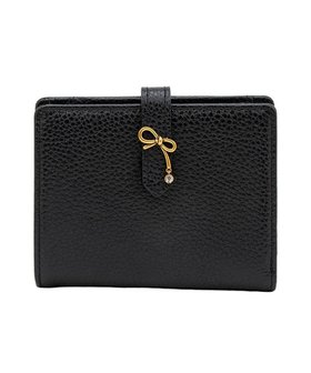 【ランバン オン ブルー/LANVIN en Bleu】 リュバン コンパクト二つ折り財布人気、トレンドファッション・服の通販 founy(ファニー) ファッション Fashion レディースファッション WOMEN 財布 Wallets コンパクト Compact ビジュー Bijou モチーフ Motif ラウンド Round リボン Ribbon 財布 Wallet |ID:prp329100004426679