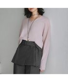 【アイシービー/iCB】の【洗える】シンセティックハイゲージ Vネックニット ピンク系[WEB限定]|ID: prp329100004426741 ipo3291000000031073115