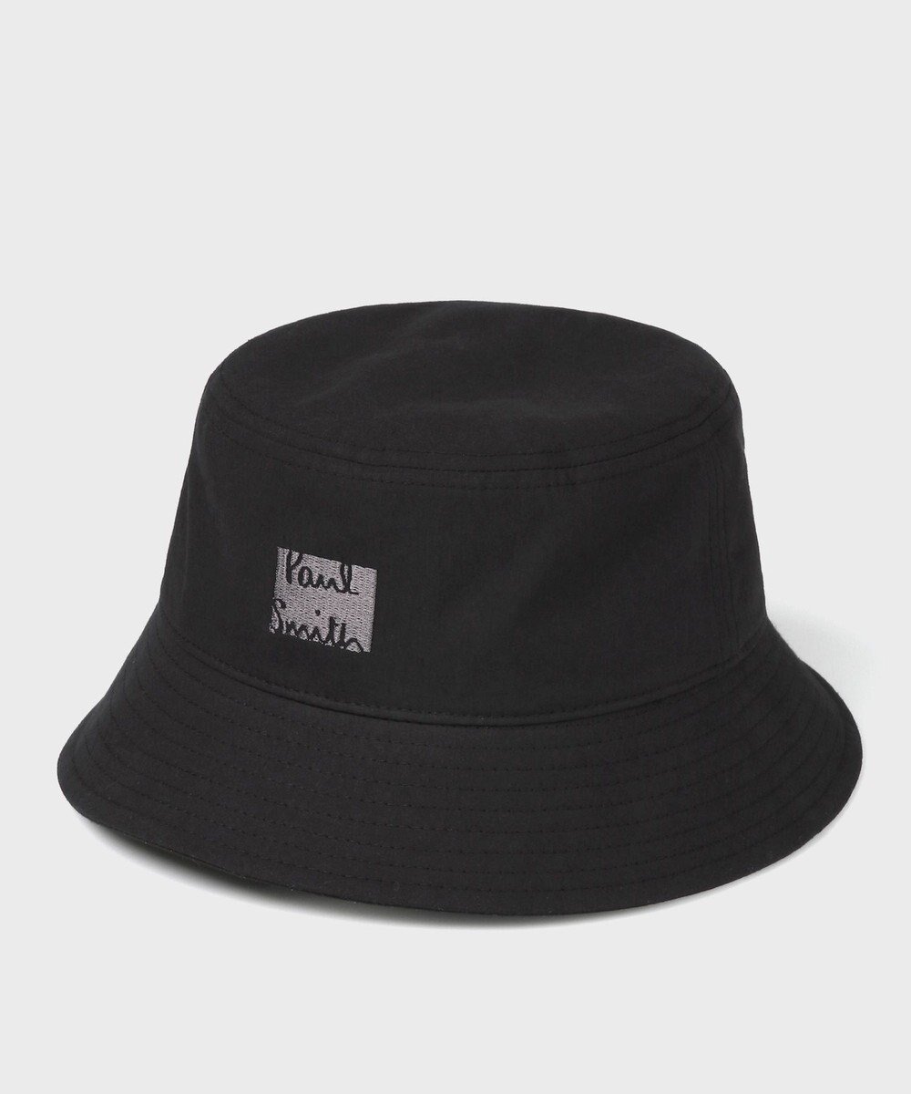 【ポール スミス/Paul Smith】の【洗える】Cropped Logo バケットハット インテリア・キッズ・メンズ・レディースファッション・服の通販 founy(ファニー) 　ファッション　Fashion　レディースファッション　Ladies' Fashion Online　帽子　Hats　おすすめ　Recommend　ギフト プレゼント　Gift Present　フロント　Front　ベーシック　Basic　帽子　Hat　洗える　Washable　ブラック|ID: prp329100004426764 ipo3291000000032665014