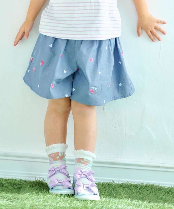 【エニファム/any FAM / KIDS】の総柄刺繍 キュロット インテリア・キッズ・メンズ・レディースファッション・服の通販 founy(ファニー) https://founy.com/ ファッション Fashion キッズファッション KIDS ボトムス Bottoms/Kids インナー Inner キュロット Culottes チェリー Cherry ポケット Pocket モチーフ Motif 夏 Summer 春 Spring S/S・春夏 Ss・Spring/Summer |ID: prp329100004427324 ipo3291000000030973583