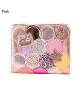 【ツモリチサト キャリー/tsumori chisato CARRY】の新マルチドット 折り財布 2つ折り ミニ財布【キラキラでかわいい!本革のやわらかな風合い】 人気、トレンドファッション・服の通販 founy(ファニー) ファッション Fashion レディースファッション Fashion for Women ミニ財布・二つ折り財布 Wallets & Card Cases エナメル Patent Leather ドット Polka Dot, Dot Pattern ネコ Cat, Feline Motif パッチワーク Patchwork, Mixed Fabric ビジュー Bijou, Jewel-like Accent プリント Print, Printed Pattern 人気 Popular, Best Seller 定番 Standard, Basic Item 財布 Wallet, Purse |ID:prp329100004427450