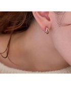【フィービィー/phoebe】の【金属アレルギー対応】【痛くないシリーズ】ストレートシャインクリスタルループフィットイヤリング シャンパンゴールド シャンパンゴールド|ID: prp329100004427927 ipo3291000000031851145