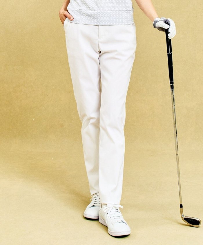 【23区 ゴルフ/NIJYUSANKU GOLF】の【WOMEN】【接触冷感/UVケア】動きやすさ抜群の新機能「ウエストムーブ」の快適カジュアルパンツ インテリア・キッズ・メンズ・レディースファッション・服の通販 founy(ファニー) https://founy.com/ ファッション Fashion レディースファッション Fashion for Women パンツ Pants & Trousers イエロー Yellow エレガント 上品 Elegant 春 Spring ストレッチ Stretch, Stretchy Fabric ストレート Straight, Straight Cut フィット Fit, Slim Fit ベーシック Basic, Essential ポケット Pocket, Pocket Detail ポーチ Pouch, Small Case S/S・春夏 SS, Spring/Summer, Warm Season おすすめ Recommended / Our Picks 夏 Summer |ID: prp329100004428061 ipo3291000000032637317