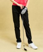 【23区 ゴルフ/NIJYUSANKU GOLF】の【WOMEN】【接触冷感/UVケア】動きやすさ抜群の新機能「ウエストムーブ」の快適カジュアルパンツ ブラック系|ID: prp329100004428061 ipo3291000000032637320