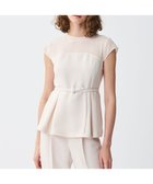 【アンクレイヴ/uncrave】の【防シワ・洗濯機洗い可】ウォッシャブルダブルクロス ビスチェブラウス(フレンチスリーブ) エクリュ|ID: prp329100004428124 ipo3291000000031148476