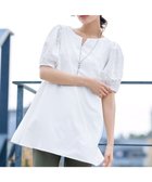 【ティアクラッセ/Tiaclasse】の【2TYPE/総レース・袖レース】パンチングレースパフスリーブチュニックブラウス 人気、トレンドファッション・服の通販 founy(ファニー) ファッション Fashion レディースファッション Fashion for Women トップス・カットソー Cut & Sew Tops シャツ・ブラウス・オフィスカジュアル Elegant Blouses & Button-Ups シンプル Simple, Minimal チュニック Tunic, Long Top レース Lace, Lace Fabric 夏 Summer 春 Spring S/S・春夏 SS, Spring/Summer, Warm Season thumbnail Bオフホワイト(袖のみレース)|ID: prp329100004428829 ipo3291000000031989872