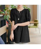 【ティアクラッセ/Tiaclasse】の【2TYPE/総レース・袖レース】パンチングレースパフスリーブチュニックブラウス 人気、トレンドファッション・服の通販 founy(ファニー) ファッション Fashion レディースファッション Fashion for Women トップス・カットソー Cut & Sew Tops シャツ・ブラウス・オフィスカジュアル Elegant Blouses & Button-Ups シンプル Simple, Minimal チュニック Tunic, Long Top レース Lace, Lace Fabric 夏 Summer 春 Spring S/S・春夏 SS, Spring/Summer, Warm Season thumbnail Aブラック(総レース)|ID: prp329100004428829 ipo3291000000031989876