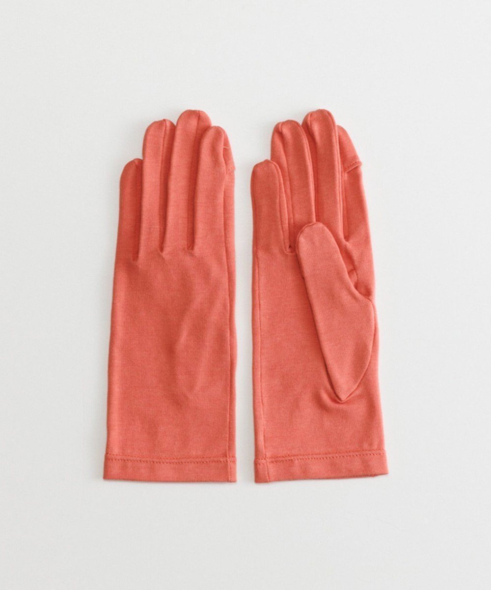 【オルクベット/ORuKuBET】のorganic cotton gloves + / 抗菌防臭 / UVカット / タッチパネル対応 インテリア・キッズ・メンズ・レディースファッション・服の通販 founy(ファニー) 　ファッション　Fashion　レディースファッション　WOMEN　手袋　Gloves　抗菌　Antibacterial　スリット　Slit　フィット　Fit　A/W・秋冬　Aw・Autumn/Winter・Fw・Fall-Winter　S/S・春夏　Ss・Spring/Summer　おすすめ　Recommend　夏　Summer　コーラル|ID: prp329100004428836 ipo3291000000031930164