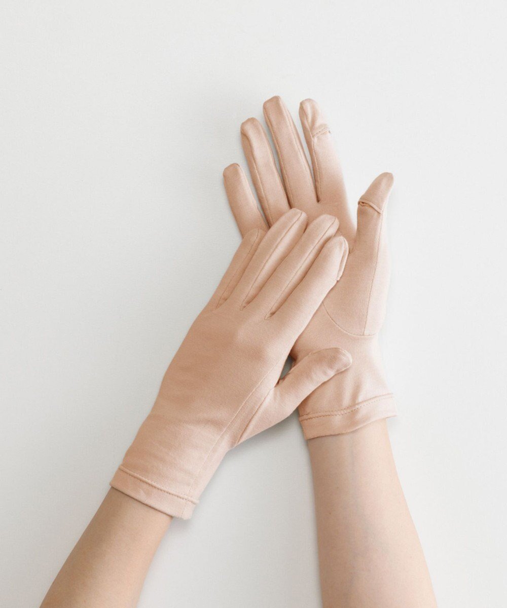 【オルクベット/ORuKuBET】のorganic cotton gloves + / 抗菌防臭 / UVカット / タッチパネル対応 インテリア・キッズ・メンズ・レディースファッション・服の通販 founy(ファニー) 　ファッション　Fashion　レディースファッション　WOMEN　手袋　Gloves　抗菌　Antibacterial　スリット　Slit　フィット　Fit　A/W・秋冬　Aw・Autumn/Winter・Fw・Fall-Winter　S/S・春夏　Ss・Spring/Summer　おすすめ　Recommend　夏　Summer　ライトピンク|ID: prp329100004428836 ipo3291000000031930165