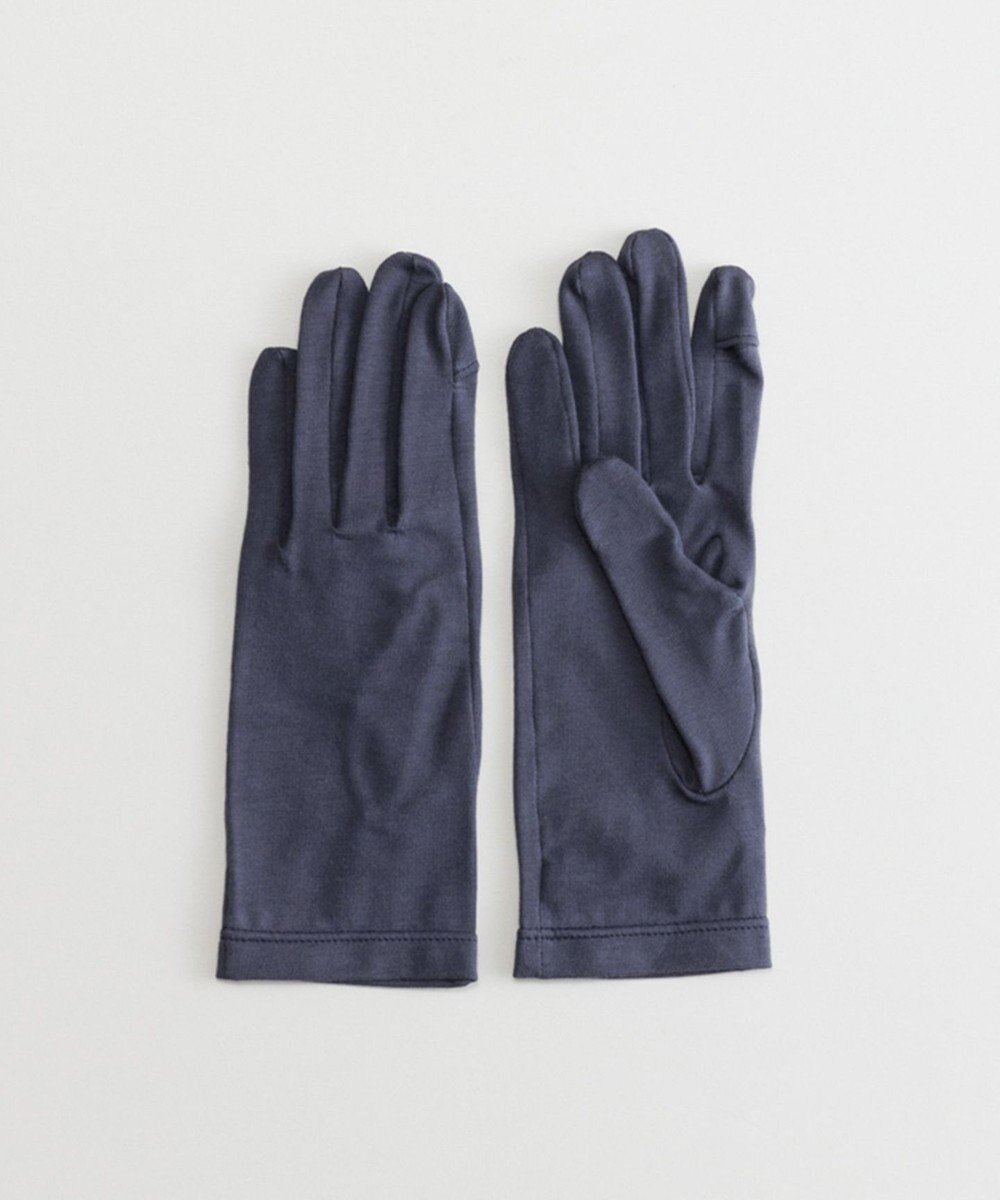 【オルクベット/ORuKuBET】のorganic cotton gloves + / 抗菌防臭 / UVカット / タッチパネル対応 インテリア・キッズ・メンズ・レディースファッション・服の通販 founy(ファニー) 　ファッション　Fashion　レディースファッション　WOMEN　手袋　Gloves　抗菌　Antibacterial　スリット　Slit　フィット　Fit　A/W・秋冬　Aw・Autumn/Winter・Fw・Fall-Winter　S/S・春夏　Ss・Spring/Summer　おすすめ　Recommend　夏　Summer　ネイビー|ID: prp329100004428836 ipo3291000000031930166