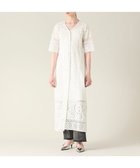 【グレース コンチネンタル/GRACE CONTINENTAL】のコンビレースVネックワンピース ホワイト|ID: prp329100004428844 ipo3291000000031950882