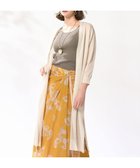 【23区/NIJYUSANKU】の【洗える】シャイニーシアー ニット ロングカーディガン ライトグレー系|ID: prp329100004428866 ipo3291000000031988650