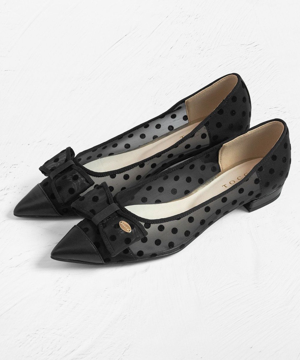 【トッカ/TOCCA】のRIBBON FLAT SHEER PUMPS パンプス 人気、トレンドファッション・服の通販 founy(ファニー) 　ファッション　Fashion　レディースファッション　WOMEN　2025年　2025　2025春夏・S/S　Ss,Spring/Summer,2025　サマー　Summer　シアー　Sheer　セレモニー　Ceremony　ソックス　Socks　チュール　Tulle　トリミング　Trimming　ドット　Dot　フェミニン　Feminine　フラット　Flat　リボン　Ribbon　リュクス　Luxe　エレガント 上品　Elegant　夏　Summer　S/S・春夏　Ss・Spring/Summer　雑誌　Magazine　 other-1|ID: prp329100004428872 ipo3291000000031131468